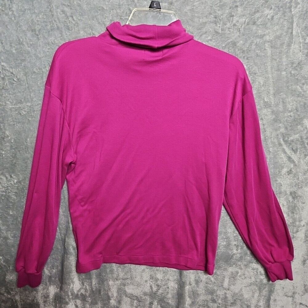 Colter Bay Women's Sz XL pink turtleneck long sleeve poly cotton Singapore - Picture 6 of 8